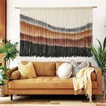 Large Tie-Dye Macrame Wall Hanging Decor