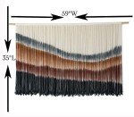 Large Tie-Dye Macrame Wall Hanging Decor
