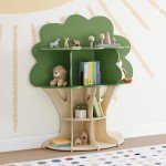 Delta Children Tree Bookcase - Fern Green Finish