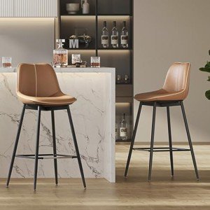VASAGLE Set of 2 Stylish Bar Stools