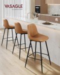 VASAGLE Set of 2 Stylish Bar Stools