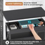 Itaar 40" Lift Top Coffee Table with Storage