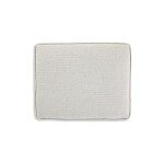 Light Brown & Cream Upholstered Ottoman by Ashley