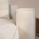 Luxury Modular L-Shaped Sofa Set with Ottoman