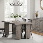 Large Rustic Farmhouse Dining Table for 6-8