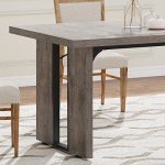 Large Rustic Farmhouse Dining Table for 6-8