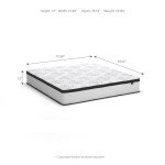 Ashley King Size 12-Inch Hybrid Mattress with Cooling Gel