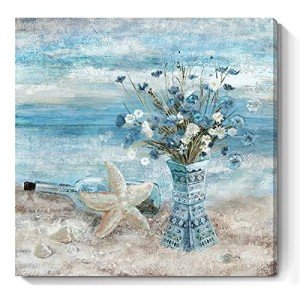 Blue Ocean Canvas Wall Art for Living Room