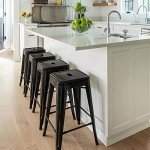 Yaheetech 30-Inch Metal Bar Stools - Set of 4