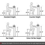 Yaheetech 30-Inch Metal Bar Stools - Set of 4