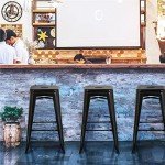 Yaheetech 30-Inch Metal Bar Stools - Set of 4