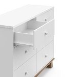 Storkcraft Modern 6-Drawer Double Dresser in White