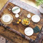 VASAGLE 47-Inch Industrial Dining Table for Four