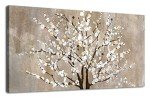 Plum Blossom Floral Canvas Wall Art 24" x 48