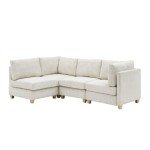 Reversible Modular Sectional Sofa with Ottoman