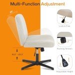 Comfy Adjustable Criss Cross Office Desk Chair