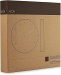 ZEON 30cm Round Black Wall Clock for Home
