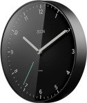 ZEON 30cm Round Black Wall Clock for Home