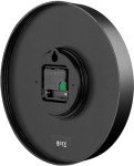 ZEON 30cm Round Black Wall Clock for Home