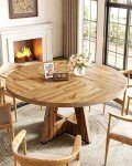 LITTLE TREE 47-Inch Round Dining Table for 4-6