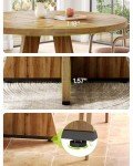 LITTLE TREE 47-Inch Round Dining Table for 4-6