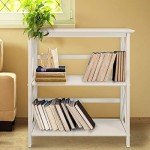 Montego 3-Shelf Bookcase in White