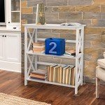 Montego 3-Shelf Bookcase in White