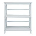 Montego 3-Shelf Bookcase in White