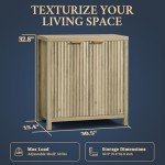 Sunwashed Ash Oak Oxford Storage Cabinet Set of 3