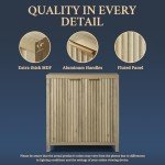 Sunwashed Ash Oak Oxford Storage Cabinet Set of 3