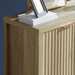 Sunwashed Ash Oak Oxford Storage Cabinet Set of 3