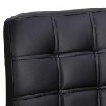 4 Adjustable Swivel Bar Stools with Square Back