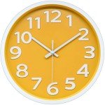 12-Inch Silent Wall Clock with 3D Numbers