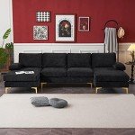 U-Shaped Convertible Sectional Sofa with Chaise