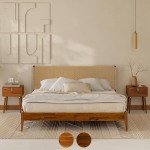 Selina King Bed Frame with Paper Cord Headboard