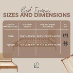 Selina King Bed Frame with Paper Cord Headboard