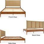 Selina King Bed Frame with Paper Cord Headboard