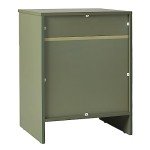 Green Modern 1-Drawer Nightstand by Walker Edison