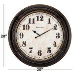 Westclox Large Battery-Operated Wall Clock - 20 Inch