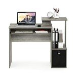 Furinno Econ Multipurpose Computer Writing Desk - Grey