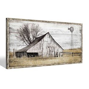 Rustic Farmhouse Wall Art: Country Landscape Decor