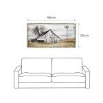 Rustic Farmhouse Wall Art: Country Landscape Decor