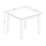 Oxford Square Dining Table for Small Spaces, 36