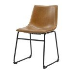 Set of 2 Urban Industrial Armless Dining Chairs