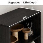 Industrial 5-Shelf Bookcase with Doors - Floor Standing