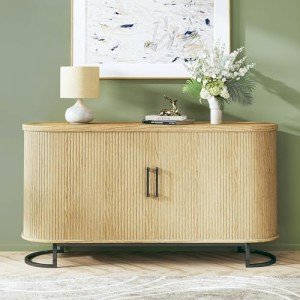54" Mid Century Modern Sideboard Buffet Cabinet