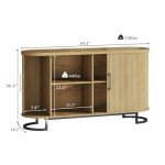 54" Mid Century Modern Sideboard Buffet Cabinet