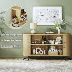 54" Mid Century Modern Sideboard Buffet Cabinet
