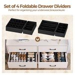 Rolanstar 6-Drawer Modern Storage Dresser - White