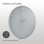 Braun Classic Large Silent Sweep Wall Clock - Grey